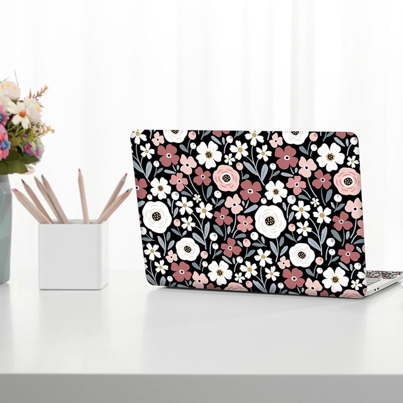 Lauspuck Laptop Notebook Skin Sticker Cover Decal, 13" 13.3" 14" 15" 15.4" 15.6 inch Laptop Vinyl Skin Sticker Cover Art Protector Netbook, Cute Floral - Image 4